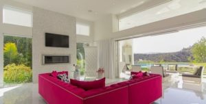 Bel Air Living Room overlooking Resevoir