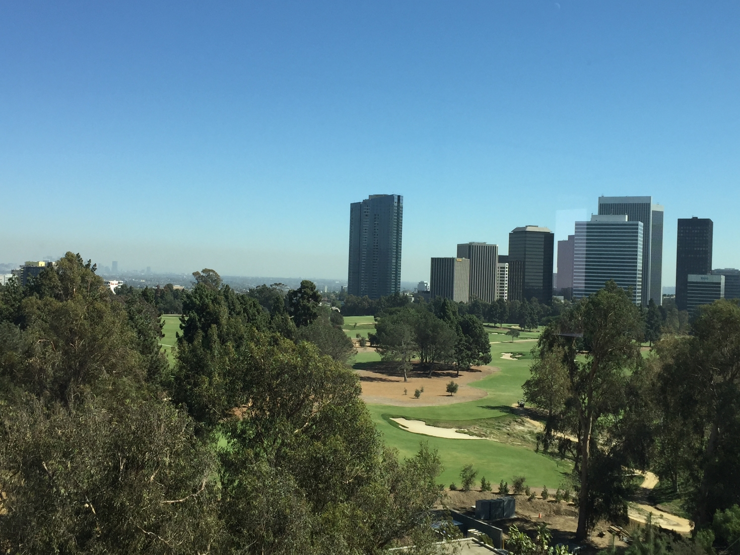 West view from Beverly Hills to Century City
