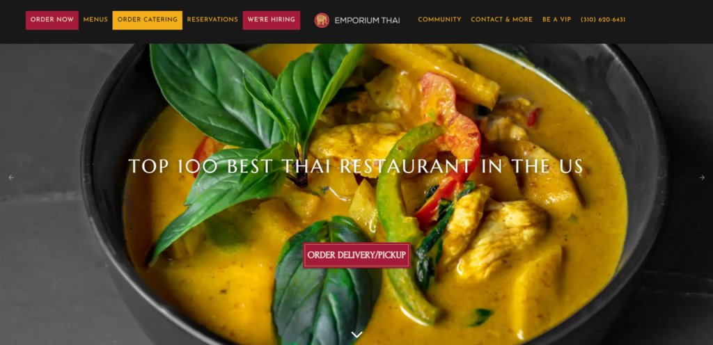 Discover the 12 Best Restaurants & Bars near Wilshire Blvd in Los Angeles- Emporium Thai